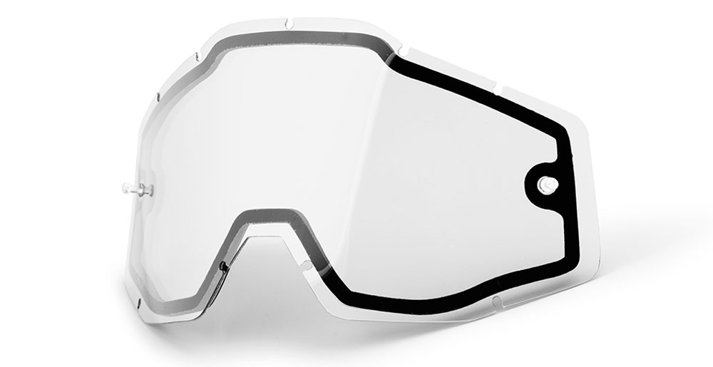 Ersatzglas Dark Smoke für 100% Racecraft Accuri Strata MX Brille Ersatzscheibe 