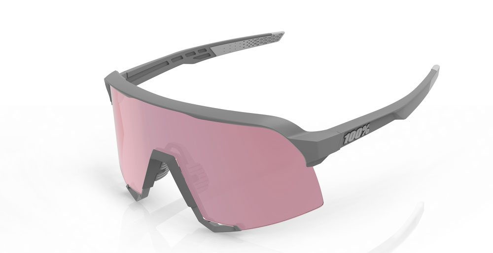 100% S3 Sunglasses (Soft Tact Stone / Hiper Coral 53% )