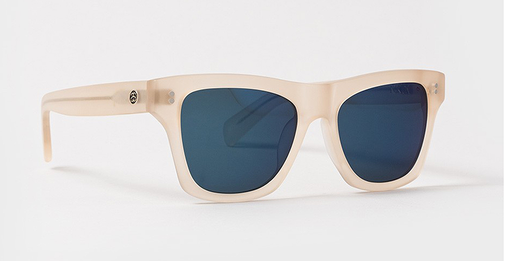 Stussy Norton Sunglasses w Premium Minieral Glass Lens (Matte Champagne /  Grey Blue Mirror)