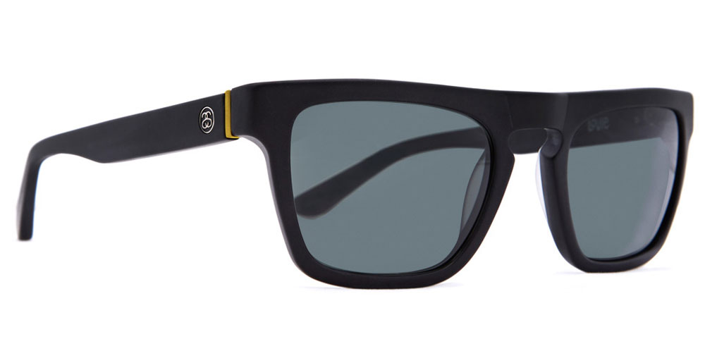 Stussy Louie Sunglasses (Black Gold / Dark Gray Mineral Glass)
