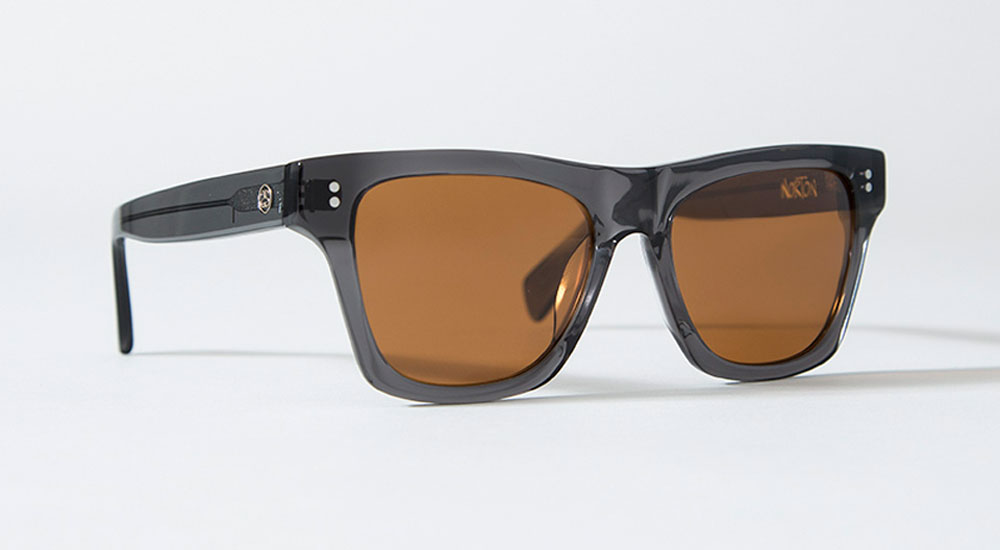Stussy Norton Sunglasses w Premium Minieral Glass Lens (Dark Grey / Brown  Mineral Glass Lens)