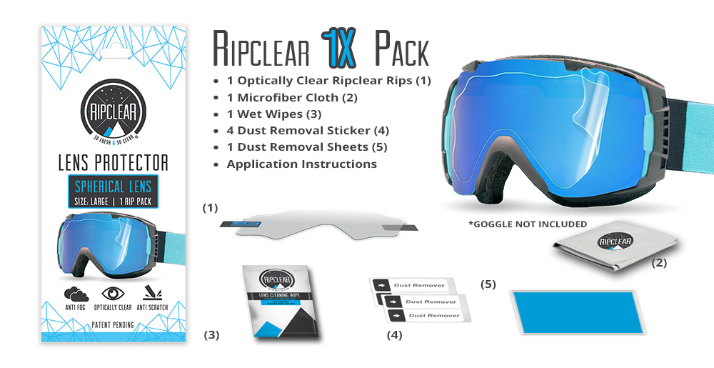 Ripclear Spherical Lens Protector 1X Pack
