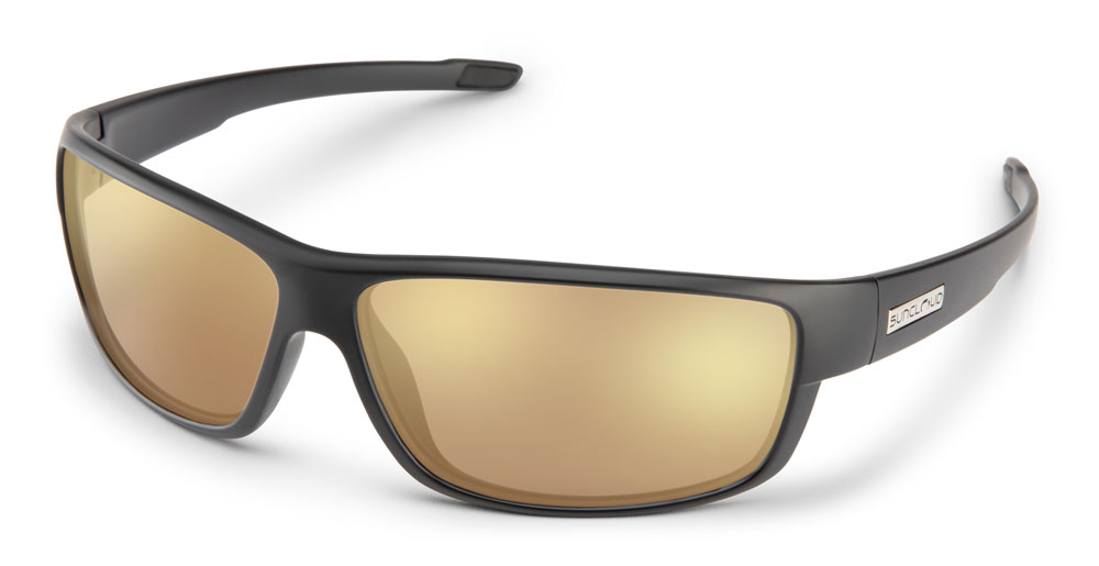 New Authentic Suncloud Cutout Polarized Sunglasses Gloss Black&Green Mirror Lens 